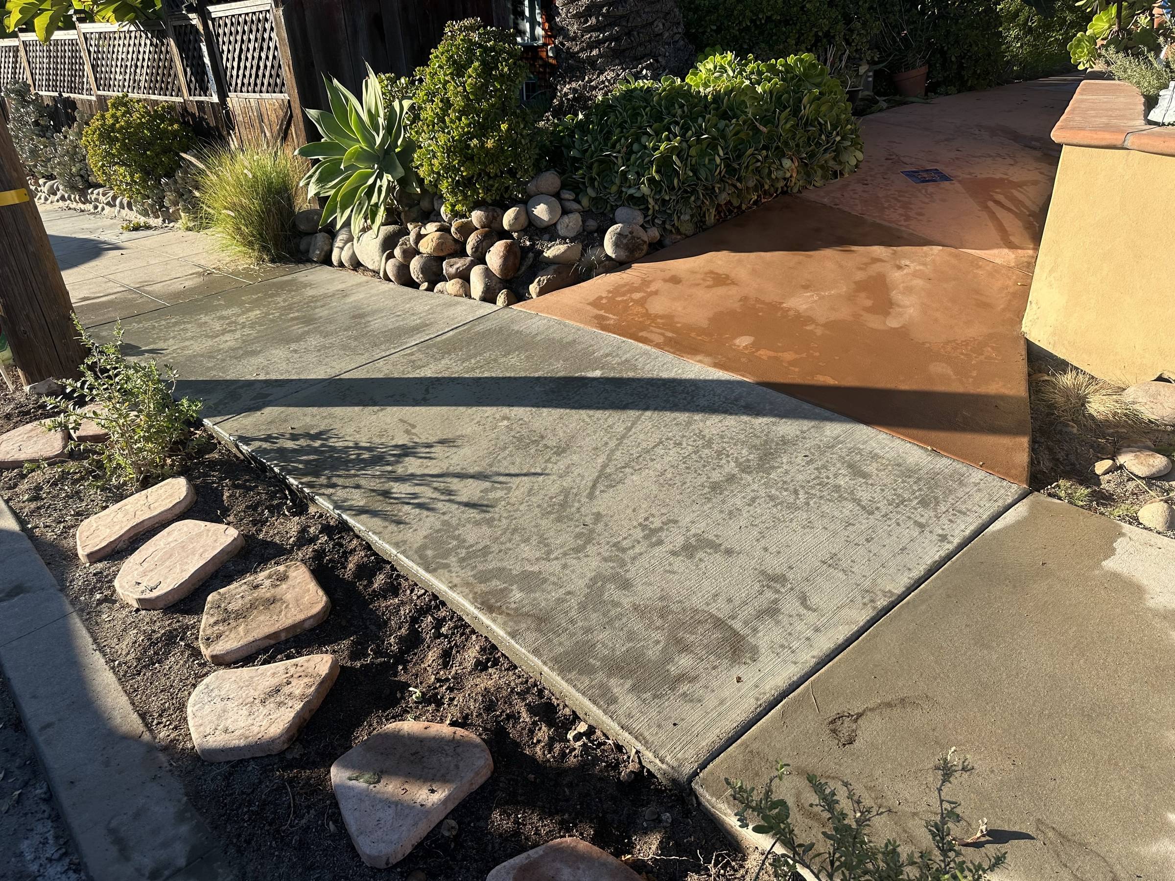 After photo of a concrete project by Rose Concrete in San Diego.