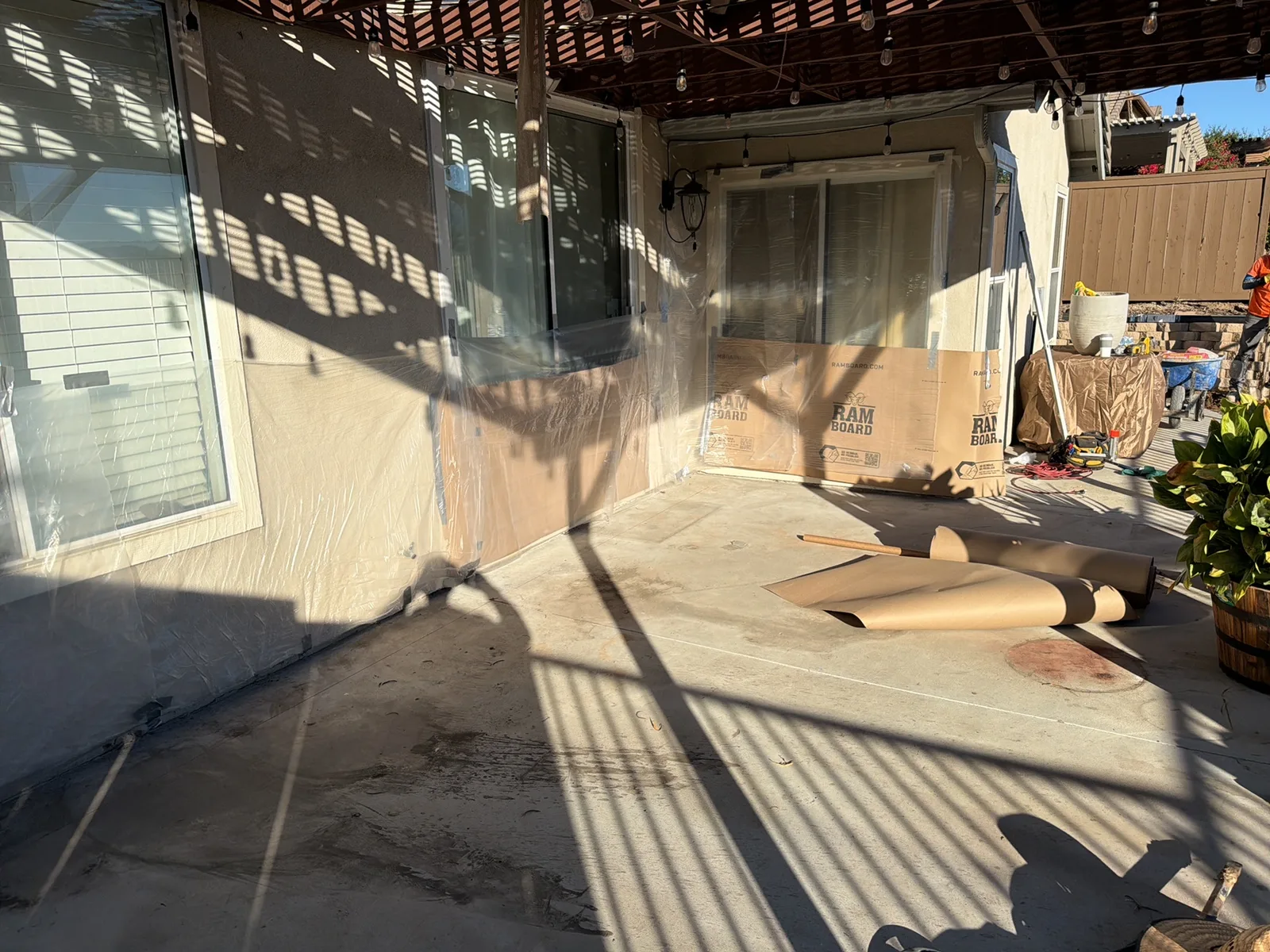 Drain installation, Chula Vista, before