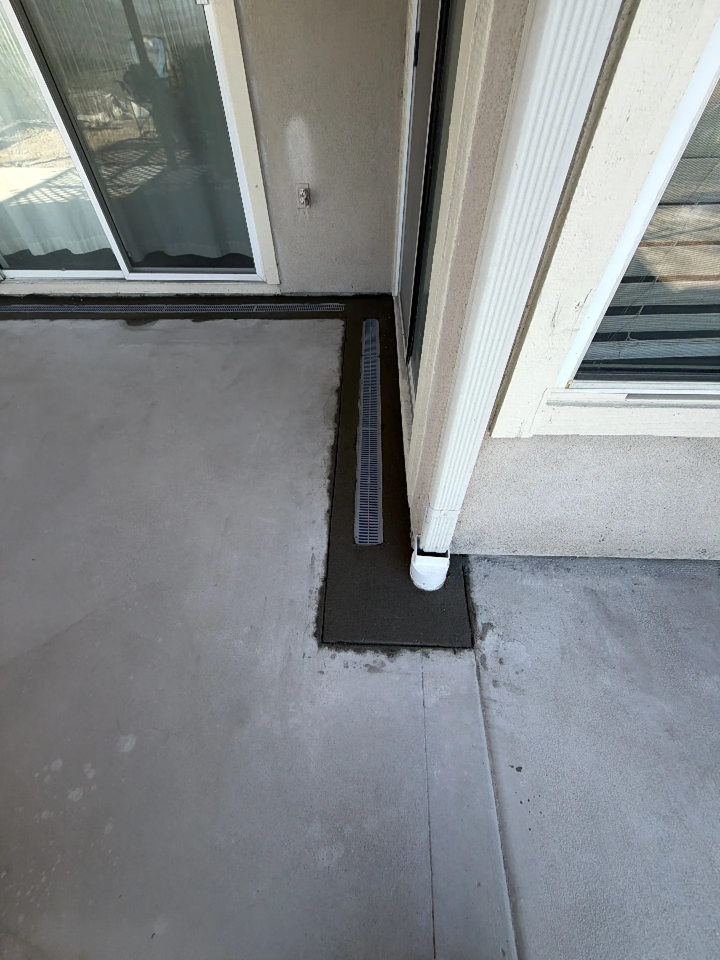 Drain installation, Chula Vista, after